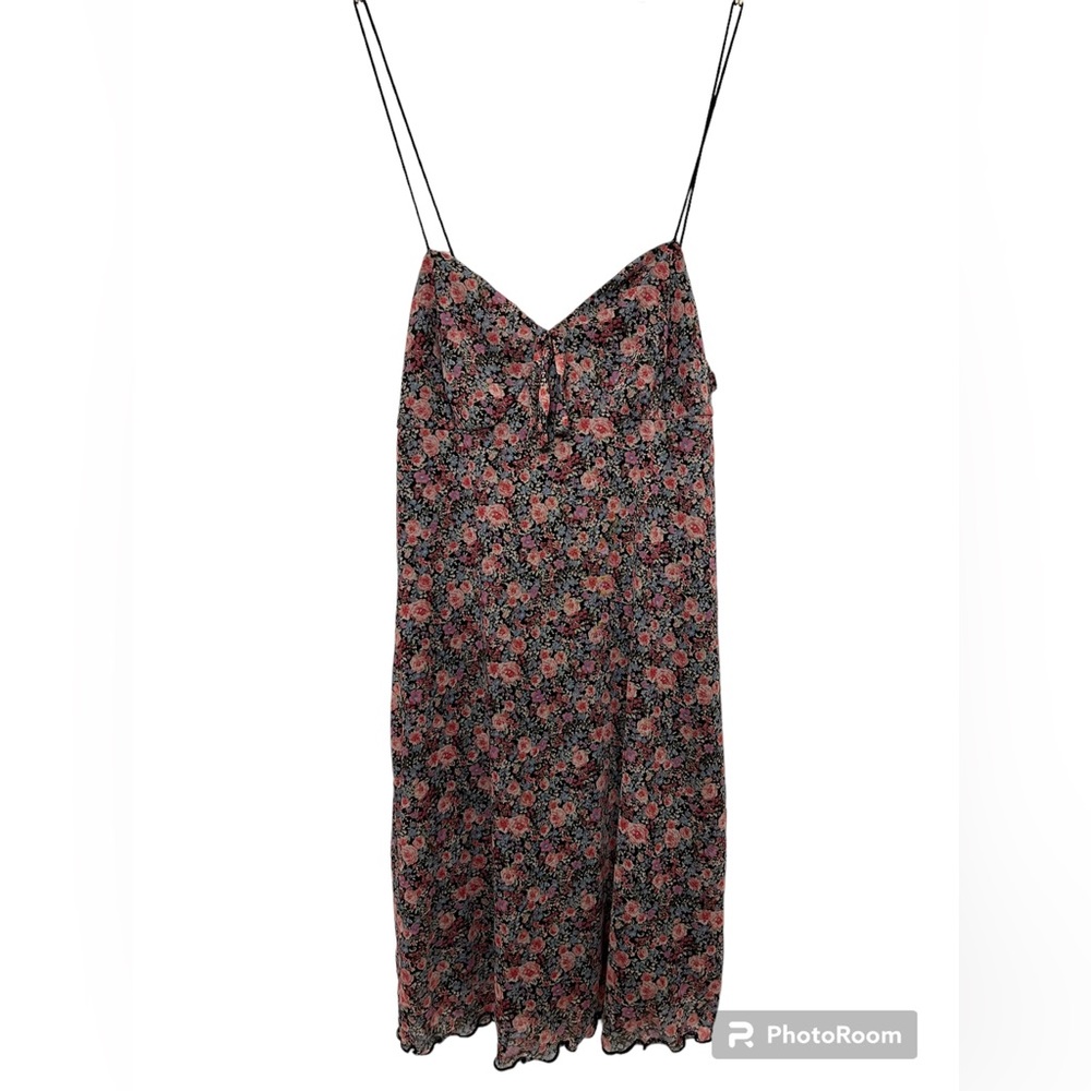 Forever 21 Pink Floral Print Mini Dress